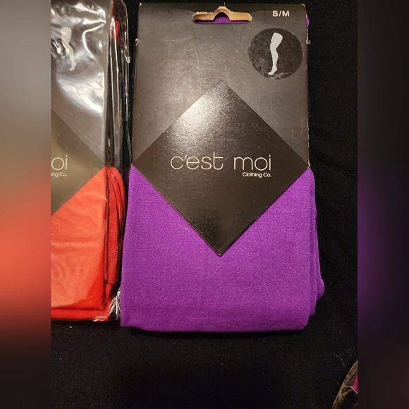 New C'est Moi Solid Tights Differen Colour Size S-M (pack of 5) - Picture 2 of 6